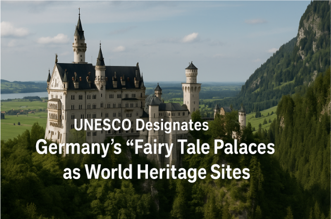UNESCO Designates Germany’s “Fairy Tale Palaces” as World Heritage Sites